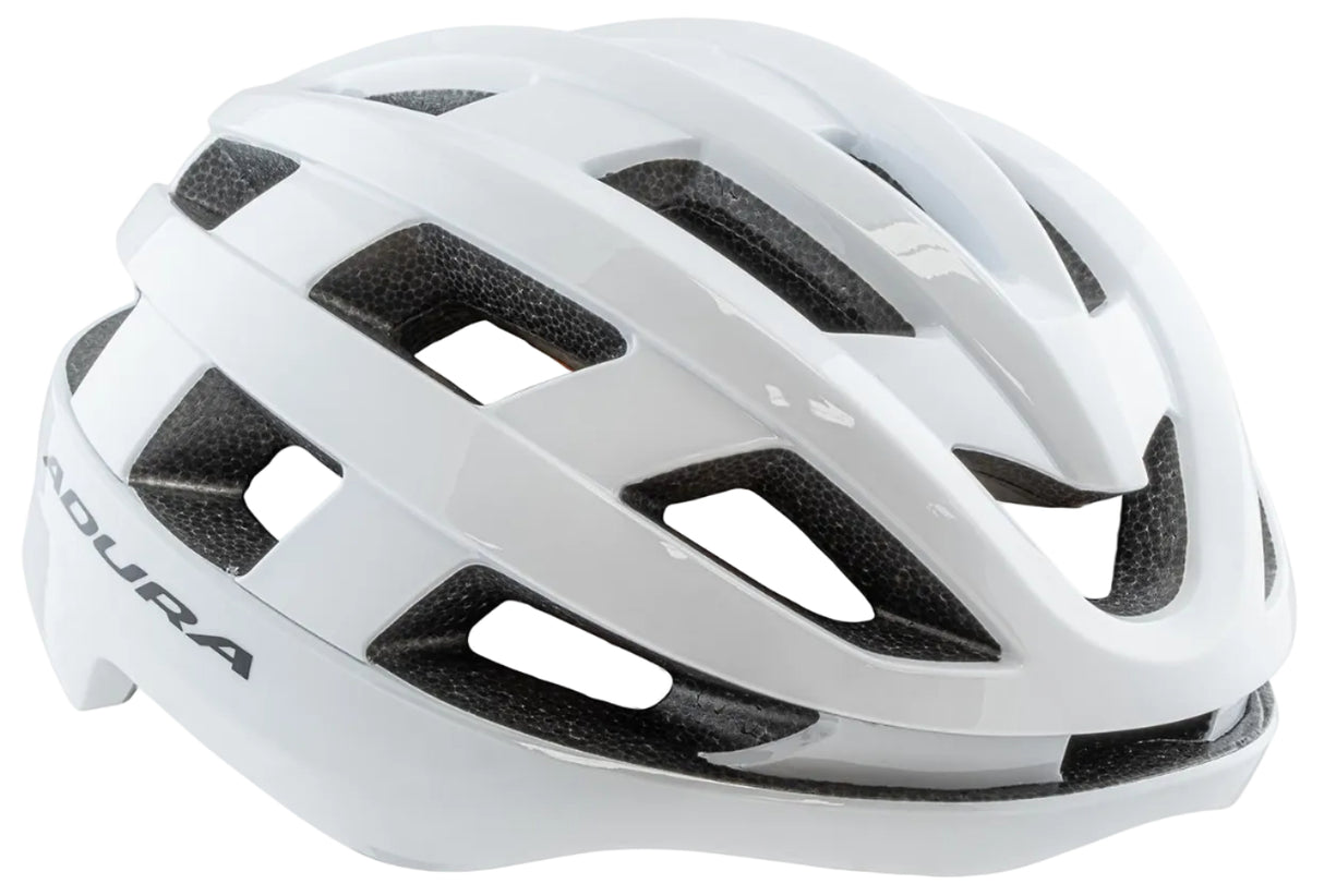 Adura Corsa+ Shield-X Gloss White Bike Helmet