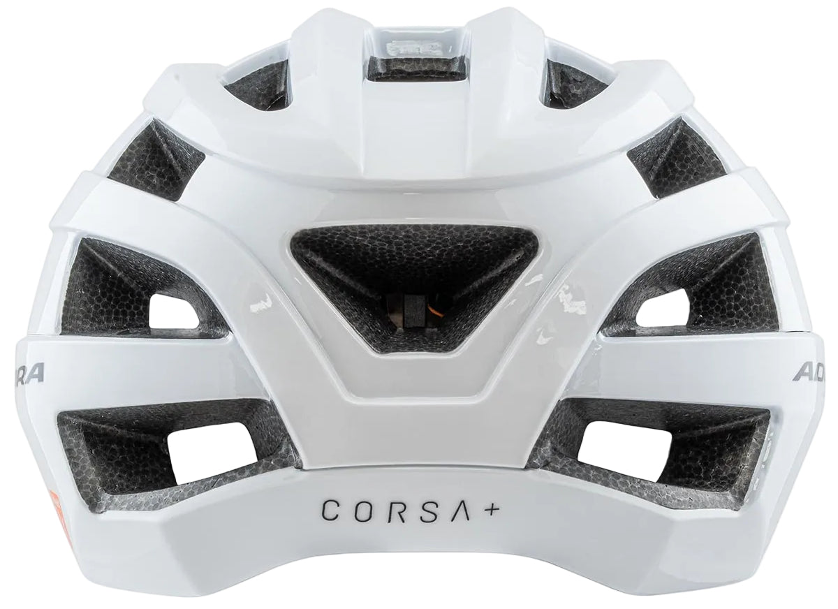 Adura Corsa+ Shield-X Gloss White Bike Helmet