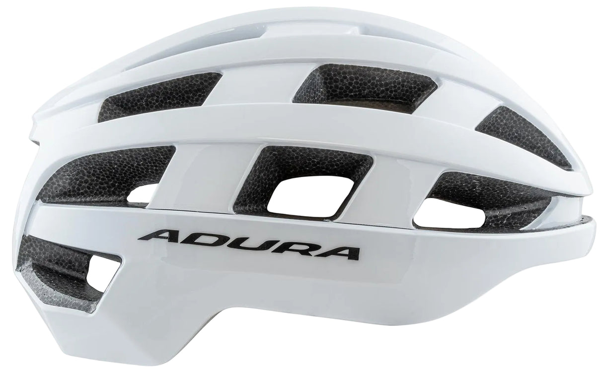 Adura Corsa+ Shield-X Gloss White Bike Helmet