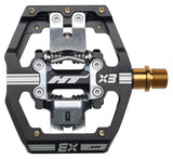 HT Components X3T Pedals (Alloy / CNC Ti - 80kg rider max) - Black