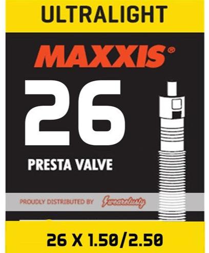 Maxxis 26 X 1.50/2.50 Ultralight Tube ( Presta FV SEP 48mm )