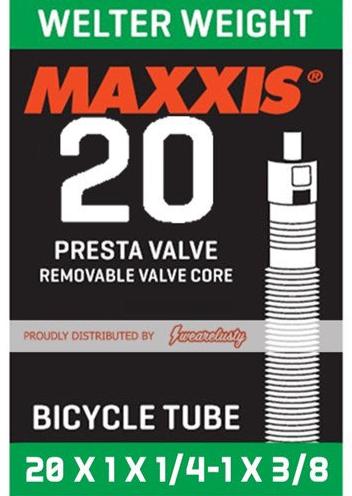 Maxxis  20 X 1 X 1/4-1 X 3/8 Welter Weight Tube ( Presta FV SEP 32mm )