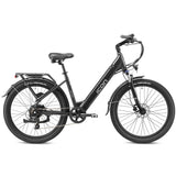 Icon EB-ONE 26" Step Thru Hub Drive Electric Bike Coffee Black
