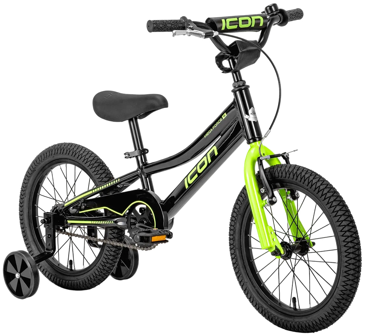 Icon Mega Force 16" Boys Neon Green Kids Bike