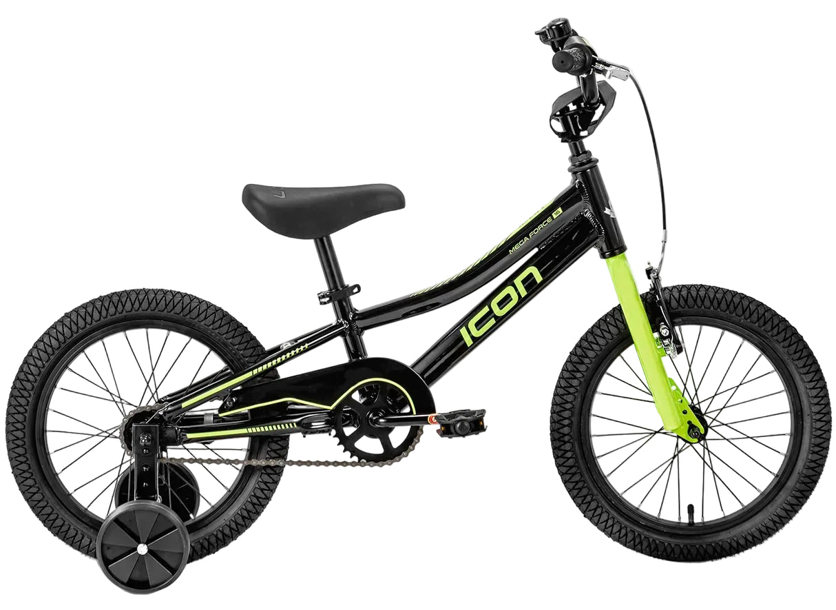 Icon Mega Force 16" Boys Neon Green Kids Bike