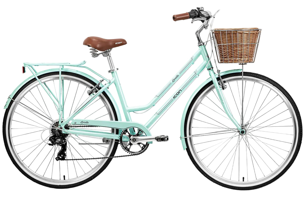 Icon Retro Loretta Ladies 7-Speed Alloy 700c Bike Mint