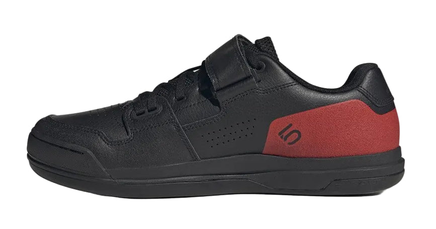 FIVE TEN HELLCAT CLIP-IN MOUNTAIN BIKE SHOES CORE BLK/RED/FTWR WHT