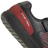 FIVE TEN HELLCAT CLIP-IN MOUNTAIN BIKE SHOES CORE BLK/RED/FTWR WHT