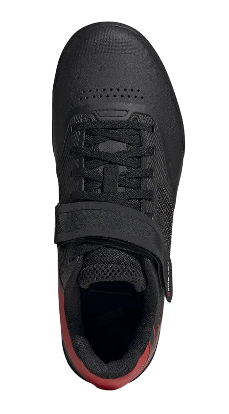 FIVE TEN HELLCAT PRO CLIP-IN MOUNTAIN BIKE SHOES CORE BLK/CORE BLK/RED