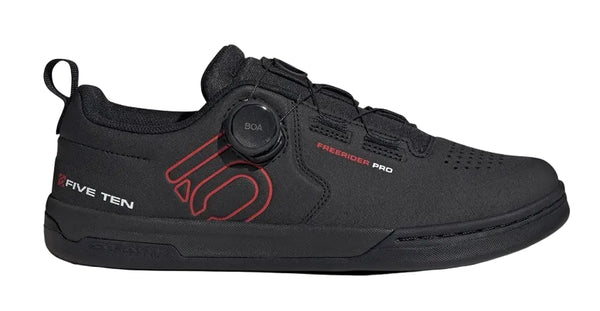 FIVE TEN FREERIDER PRO BOA FLAT MOUNTAIN BIKE SHOES CORE BLK/RED/FTWR WHT