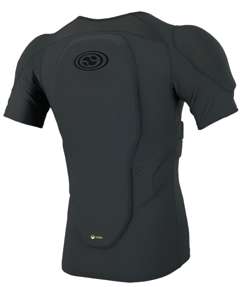 iXS Carve Upper Body Protective Grey Kids back