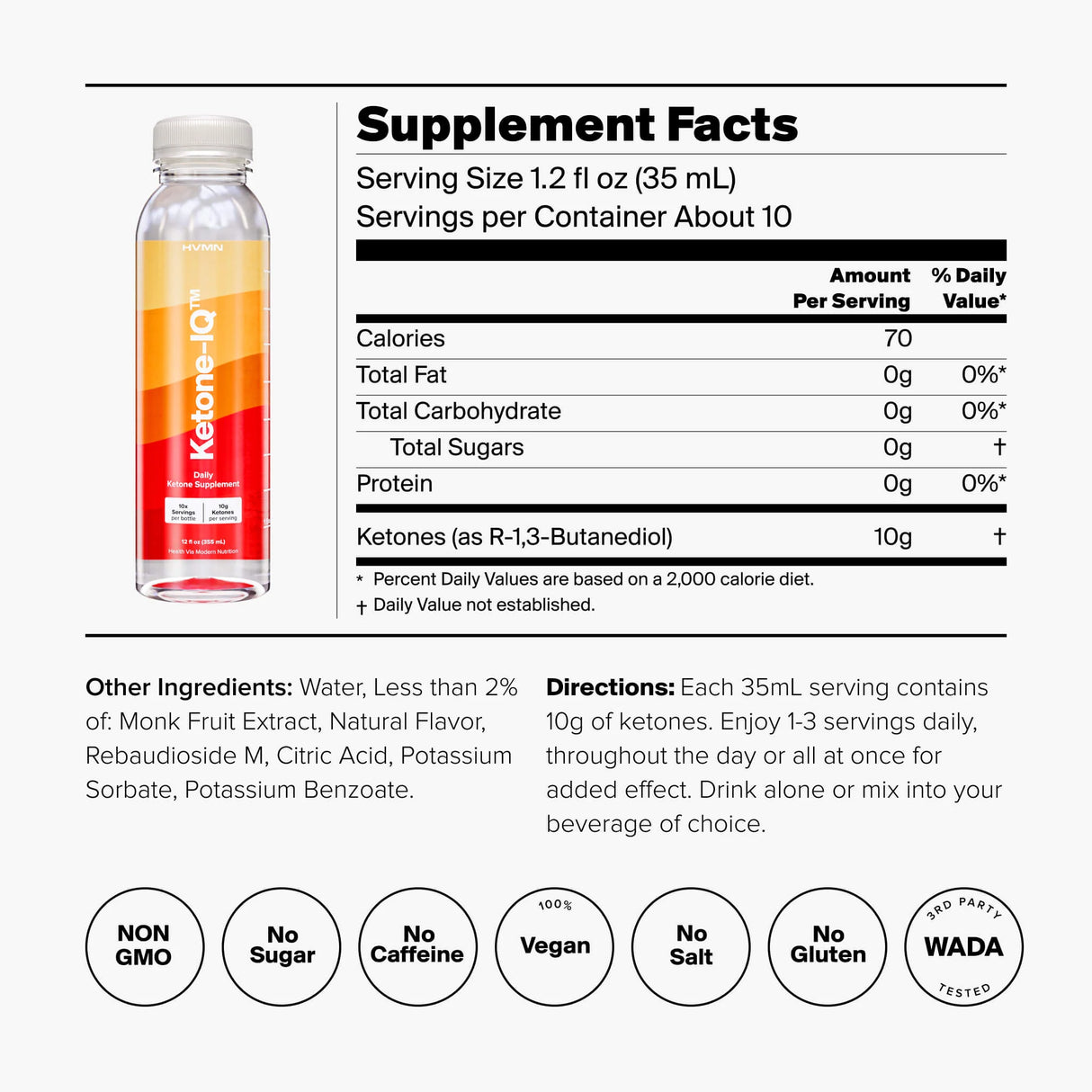 Ketone-IQ 12oz Multi-serving Bottle