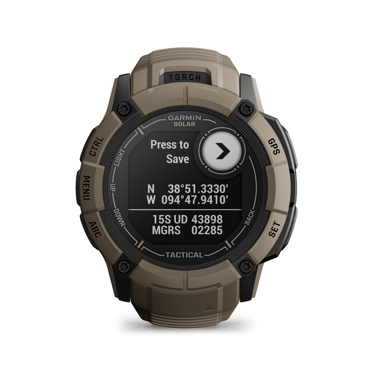 Garmin Instinct 2X Solar Tactical Edition Watch Coyote Tan