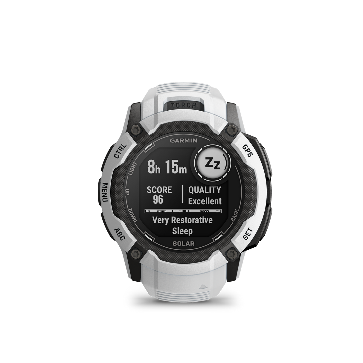 Garmin Instinct 2X Solar Watch Whitestone