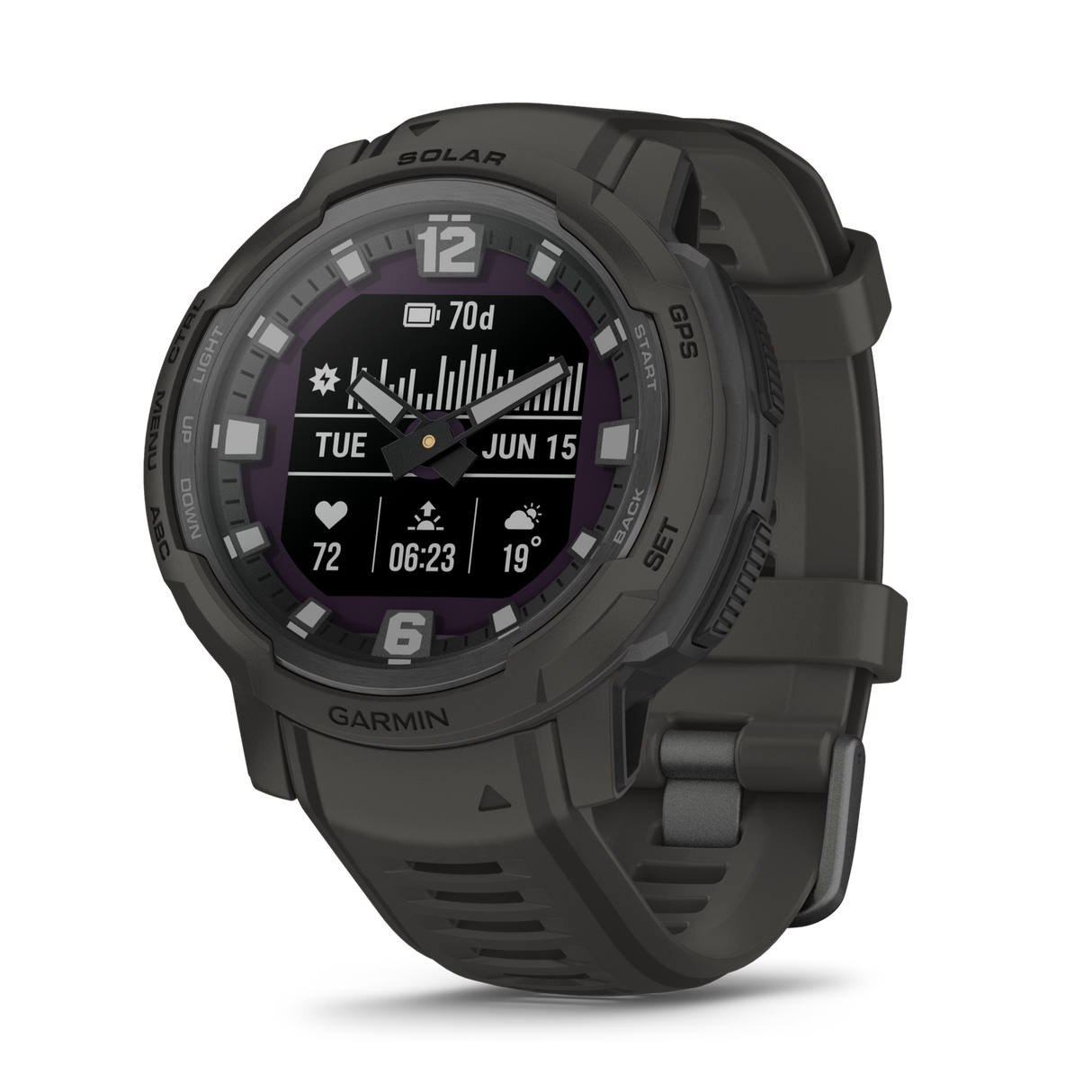 Garmin Instinct Crossover Solar Graphite Watch