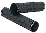JetBlack Rivet Lock-On Grips Grey / Black rings