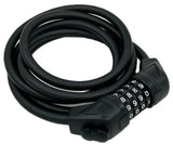 Jetblack Cable Combo Lock 10x1800mm Reset 4-digit