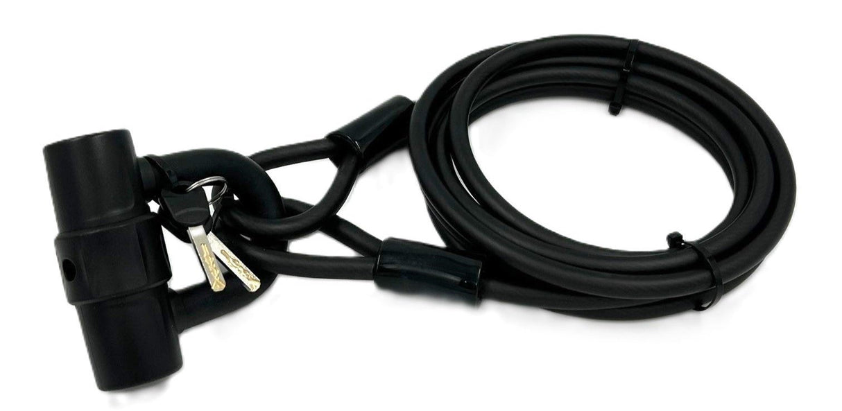 Jetblack Traveler Cable Key Lock 10x3000mm with Key Lock