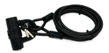 Jetblack Traveler Cable Key Lock 10x3000mm with Key Lock