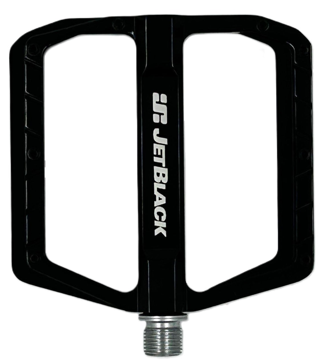 JetBlack Featherlite MTB Pedals Low Profile Sealed Bearings Cromo Axle Black