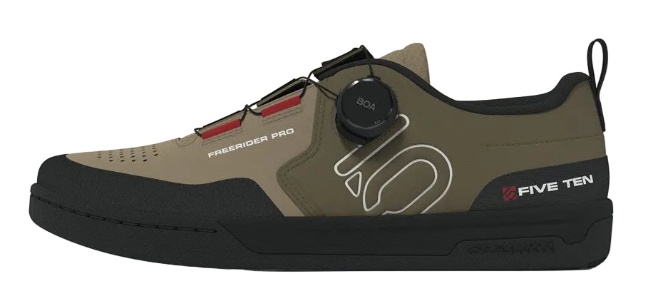 FIVE TEN FREERIDER PRO BOA FLAT MOUNTAIN BIKE SHOES CRDBRD/OFF WHT/CORE BLK