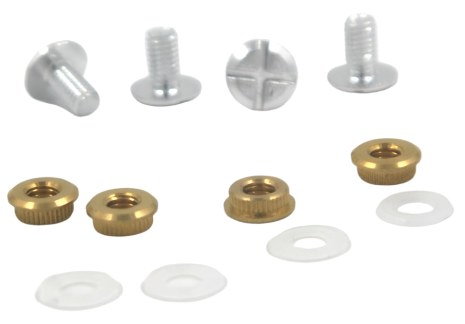 JetBlack Comp 2.0 Helmet Visor Screw Set, 4-Piece