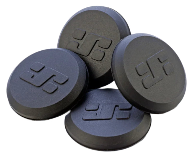 JetBlack Logo End Caps Black for Lock-On Rings