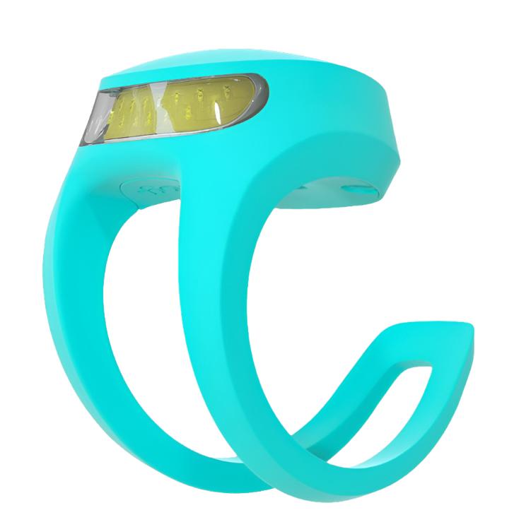 Knog Frog V3 Rechargeable Bike Light Front Awesome Aquamarine
