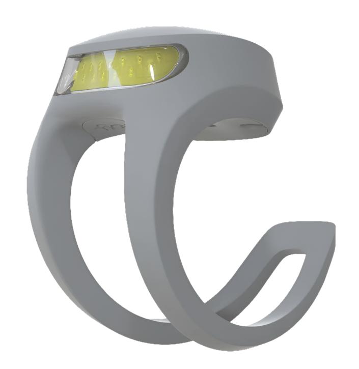 Knog Frog V3 Rechargeable Bike Light Front Abyss Grey