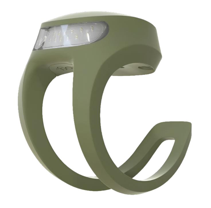Knog Frog V3 Rechargeable Bike Light Rear Army Jacket Green