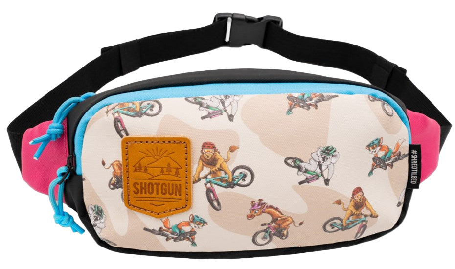 Kids Ride Shotgun Kids MTB Hip Pack Animal Print