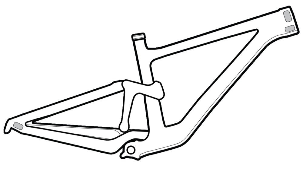 Lizard Skins Clear Protective Frame Wrap Cable Rub Kit