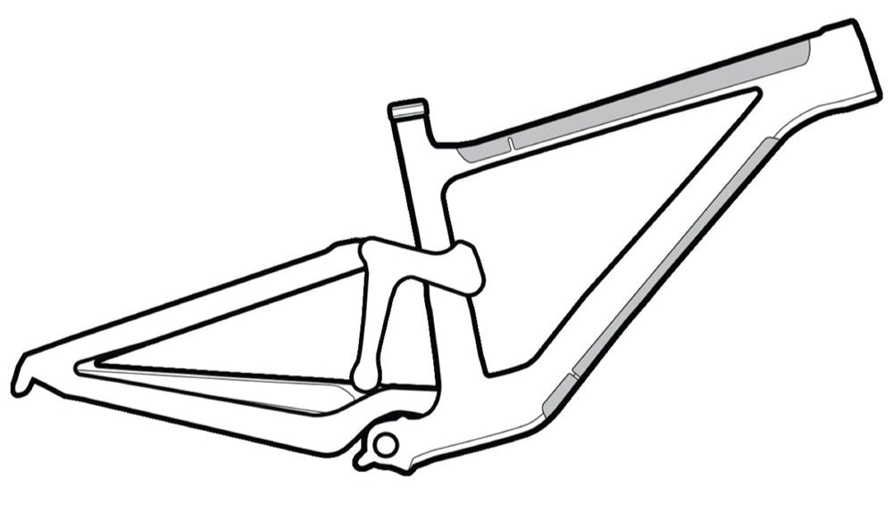 Lizard Skins Clear Frame Wrap Large