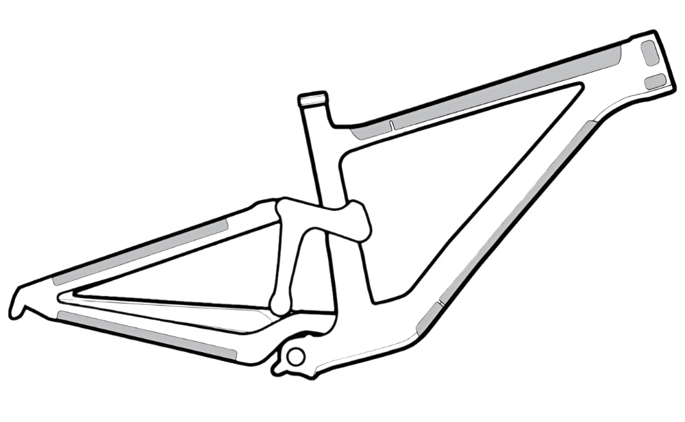 Lizard Skins Clear Protective Frame Wrap Frame Kit