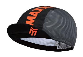 MAXXIS CYCLING HAT ROAD / GRAVEL CAP BLACK ORANGE OSFA