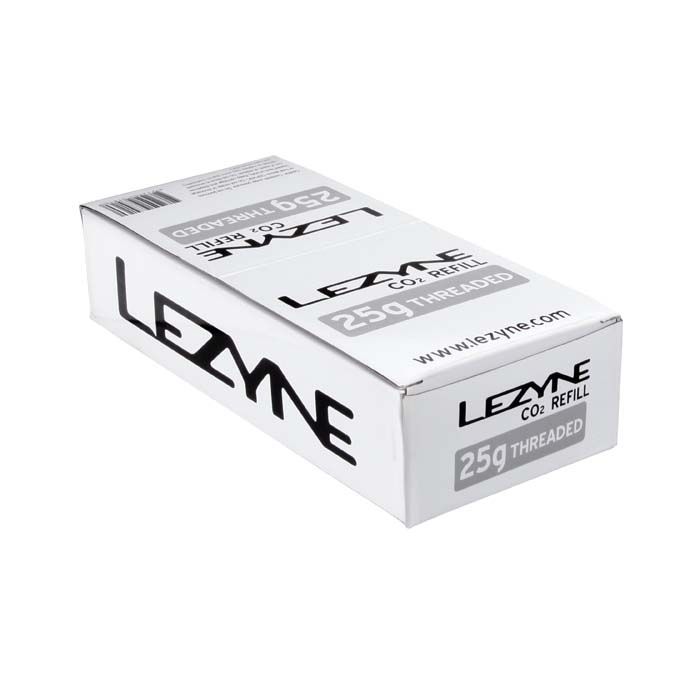 Lezyne 25 Gram Co2 Bulk Pack 30pcs - Silver