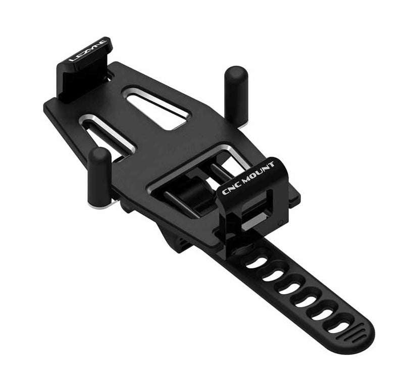 Lezyne Mach Aluminum Phone Mount with Spring-Loaded Clamp and Mount Strap