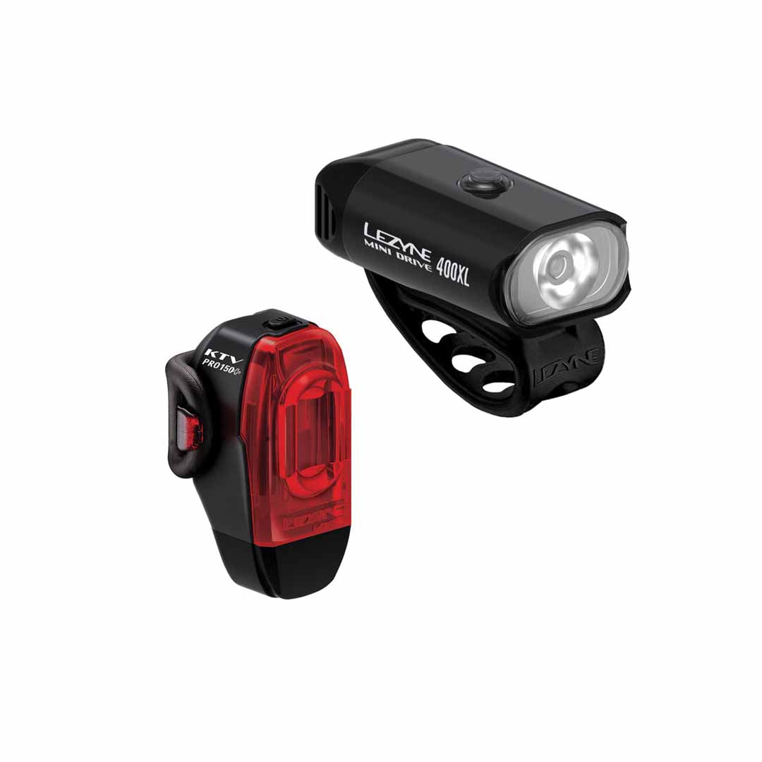 Lezyne Mini Drive 400XL Front/KTV Drive+ Rear Light Set