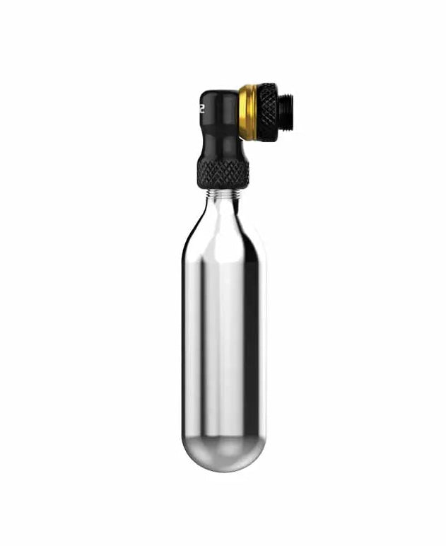 Lezyne Integrated CO2 Chuck 160psi 1m Hose with 2x CO2 Cartridge Bracket