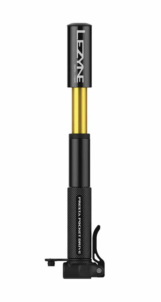 Lezyne CNC Machined 160psi Black/Gold Pump