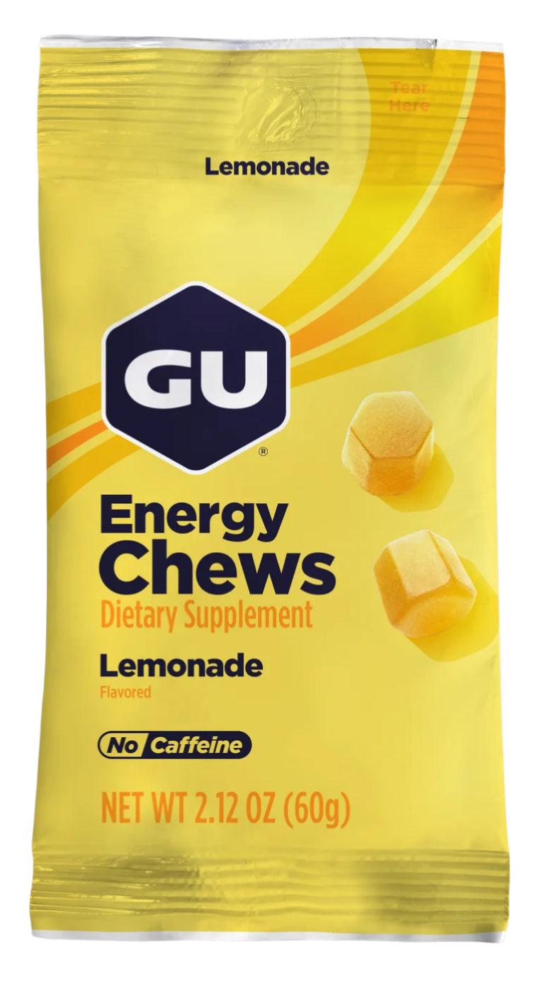 GU Energy Chews Lemonade Flavor Box of 12