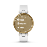 Garmin Lily White Leather Watch Light Gold