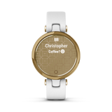 Garmin Lily White Leather Watch Light Gold