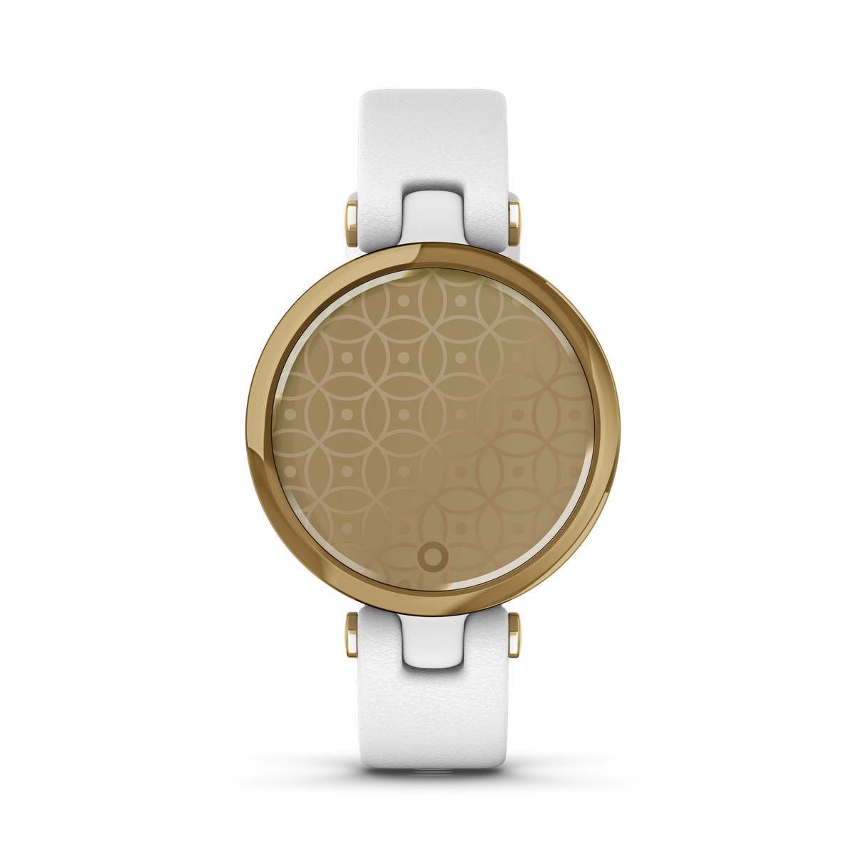 Garmin Lily White Leather Watch Light Gold