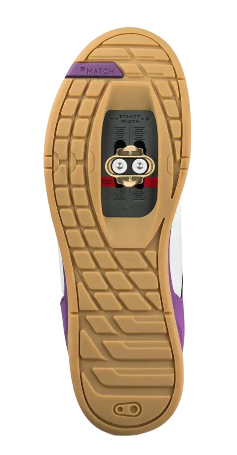 Crank Brothers SHOES MALLET LACE LE WHITE / PURPLE CLIPLESS SP