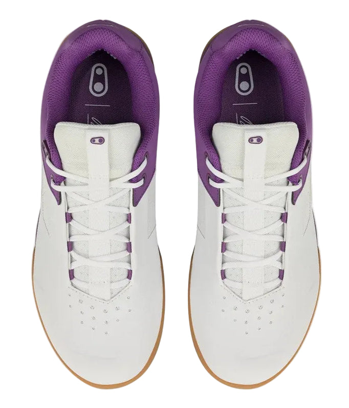 Crank Brothers SHOES MALLET LACE LE WHITE / PURPLE CLIPLESS SP