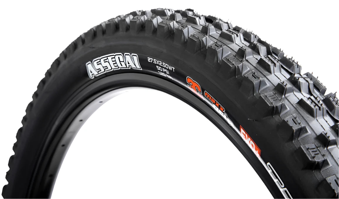 Maxxis ASSEGAI 29 X 2.50 WT 3C GRIP DD TR FOLD 120X2TPI E-25 TYRE