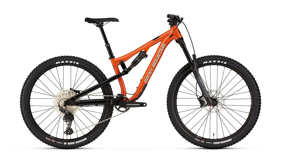 Black and 2024 orange mtb