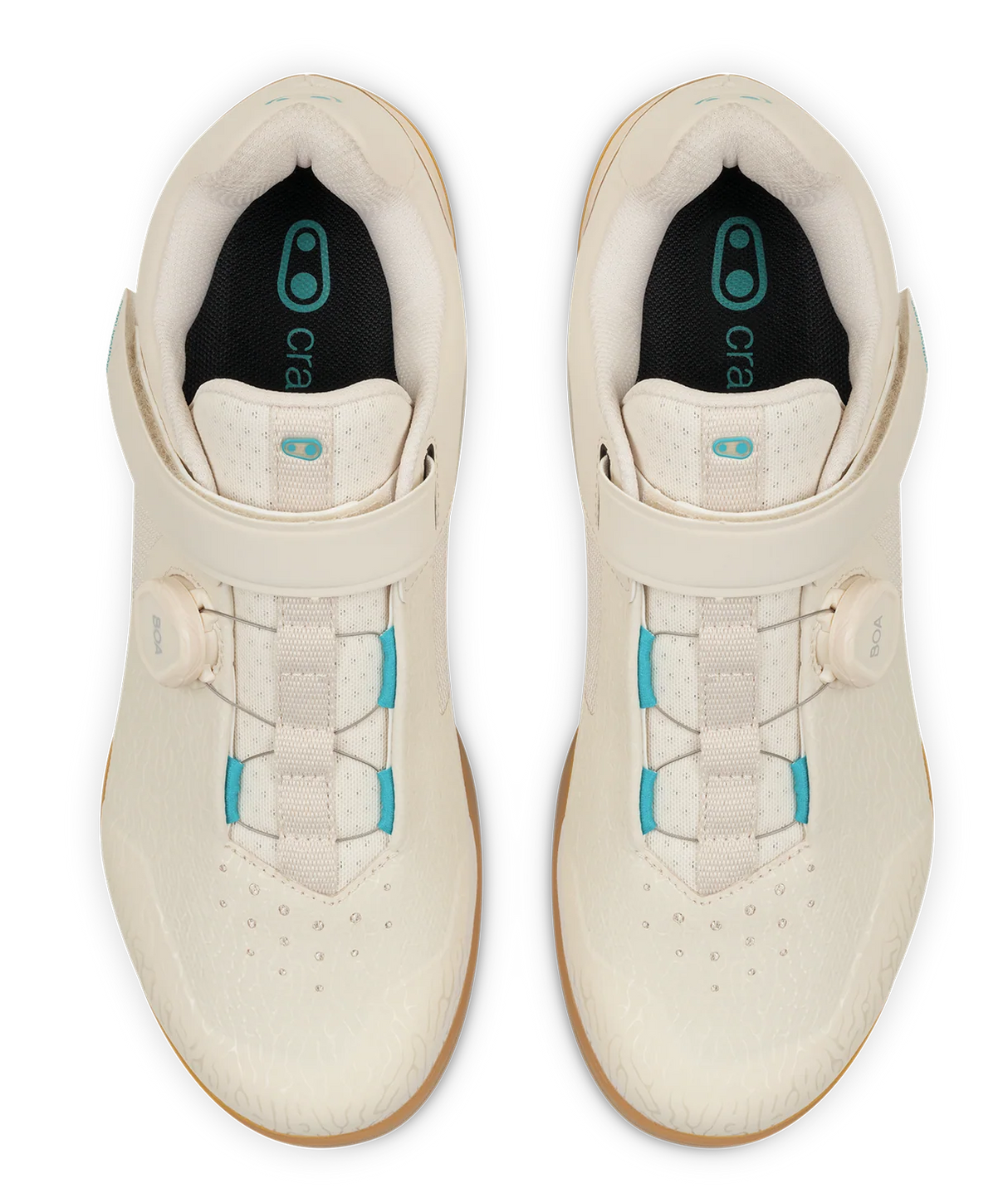 Crank Brothers SHOES MALLET BOA LE SAND / TEAL BLUE CLIPLESS