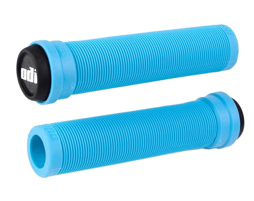 ODI Soft Longneck 135mm Flangeless BMX Grips Aqua